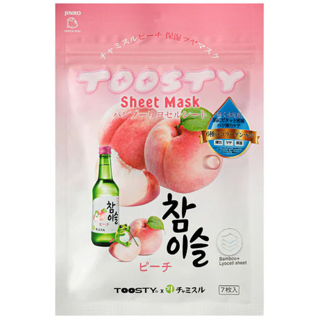 TOOSTY X チャミスルシートマスク ピーチ(7枚入り)