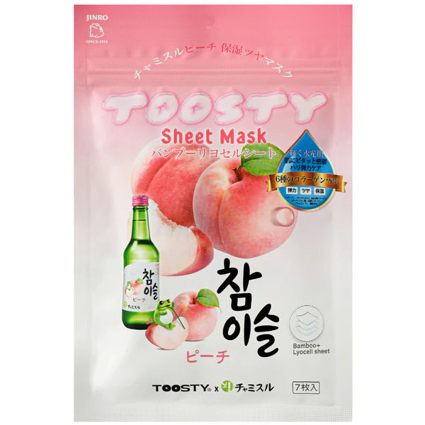 TOOSTY X チャミスルシートマスク ピーチ(7枚入り)